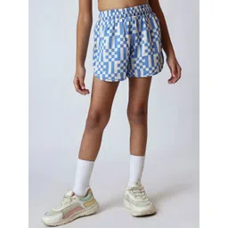 UMILDO Girls Checked Running Sports Shorts-picture-57