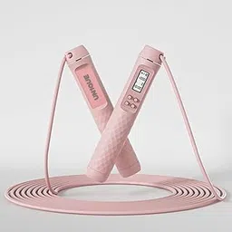 UN1QUE Pvc Skipping Rope For Men And Women Jump With Calorie Counter, Adjustable Height Fiteness, Home Exercise, Gym - Pink-picture-30