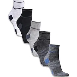 unaar Ankle Socks Soletrack Grey - Comfortable Cotton Ankle Socks for Men and Women, Perfect for Walking, Running, and Everyday Use, Durable and Lightweight Design – Pack of 5 (Modal-CLOUD)-picture-53