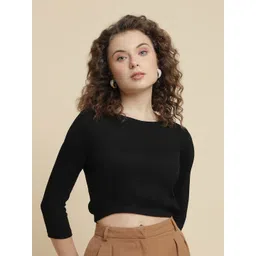 UnaOne Cotton Fitted Crop Top-picture-35