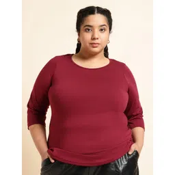 UnaOne Plus Size Pure Cotton T-shirt-picture-32