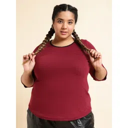 UnaOne Plus Size Pure Cotton T-shirt-picture-33