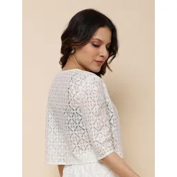 UnaOne Women Embroidered Shrug image 5