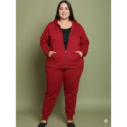 UnaOne Women Hooded Neck Mid-Rise Tracksuits-picture-10