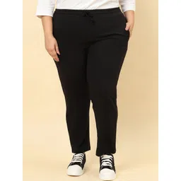 UnaOne Women Plus Size Cotton Track Pants-picture-12
