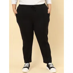 UnaOne Women Plus Size Cotton Track Pants image 1