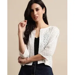 unaone Women Regular Fit Lace Shrug-picture-33