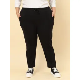 unaone Women Solid Black Track Pants-picture-27