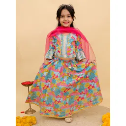 UNBIND Girls Printed Ready to Wear Lehenga & Blouse With Dupatta-picture-40
