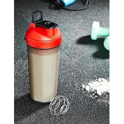 Unbreakable Shaker/Sipper Bottle | Blender Function | Ideal for Protein Shakes, Juices | BPA Free | Leak-Proof | 900 ml | Red-picture-31