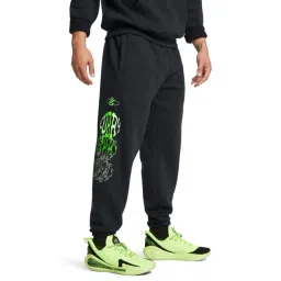 Under Armour Black Cotton Loose Fit Printed Sports Joggers-picture-33