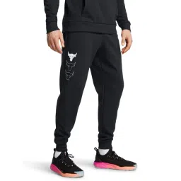 Under Armour Black Cotton Loose Fit Sports Joggers-picture-26