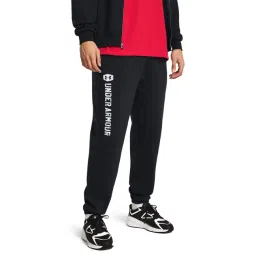 Under Armour Black Cotton Loose Fit Sports Joggers-picture-27