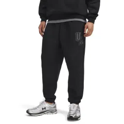 Under Armour Black Cotton Relaxed Fit Sports Trackpants-picture-24
