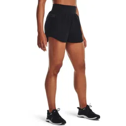 UNDER ARMOUR Black Mid Rise Sports Shorts-picture-20