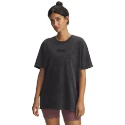 UNDER ARMOUR Black Project Rock Oversized Short Sleeves T-Shirt-picture-19