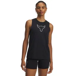 UNDER ARMOUR Black Regular Fit Graphic Sleeveless Project Rock Sportswear T-Shirt-picture-24