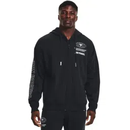 Under Armour Black Regular Fit Printed Hooded Sweatshirt-picture-48