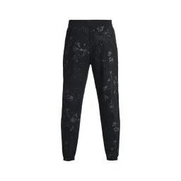 Under Armour Black Regular Fit Printed Sports Joggers image 4