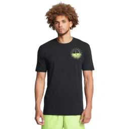 Under Armour Black Regular Fit Printed Sports T-Shirt-picture-33