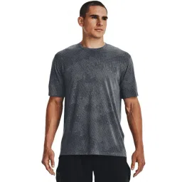 Under Armour Black Regular Fit Self Pattern Sports T-Shirt-picture-40