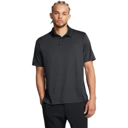 Under Armour Black Regular Fit Texture Sports Polo-picture-12
