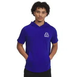 Under Armour Blue Cotton Slim Fit Sports Hoodie-picture-43