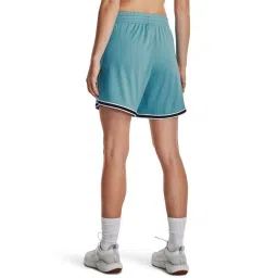 UNDER ARMOUR Blue Printed Mid Rise Sports Shorts image 2