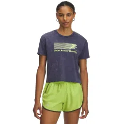 Under Armour Blue Regular Fit Printed Sports T-Shirt-picture-32