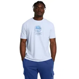 Under Armour Blue Regular Fit Printed Sports T-Shirt-picture-38
