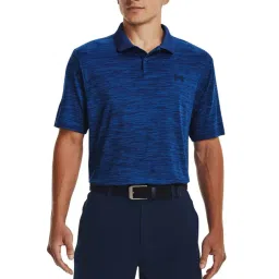 Under Armour Blue Regular Fit Self Pattern Sports Polo-picture-10