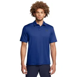 Under Armour Blue Regular Fit Sports Polo-picture-38