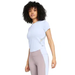 Under Armour Blue Slim Fit Logo Printed Sports T-Shirt-picture-23