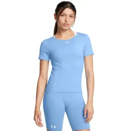 Under Armour Blue Slim Fit Logo Printed Sports T-Shirt-picture-24