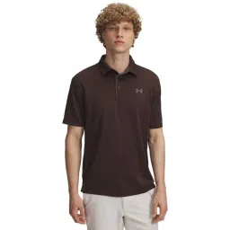 UNDER ARMOUR Brown Tech Golf Polo T-Shirt-picture-36