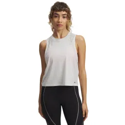 UNDER ARMOUR Gray Regular Fit Solid Sleeveless Halo Vent T-Shirt-picture-14