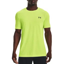 Under Armour Green Regular Fit Checks Sports T-Shirt image 1