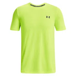 Under Armour Green Regular Fit Checks Sports T-Shirt image 3