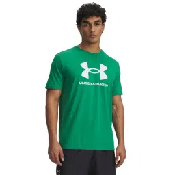 Under Armour Green Regular Fit Logo Printed Sports T-Shirt-picture-18