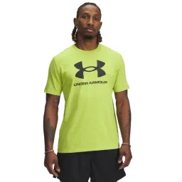 Under Armour Green Regular Fit Logo Printed Sports T-Shirt-picture-34