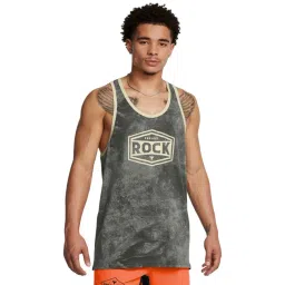 Under Armour Green Regular Fit Printed Tank Tee-picture-29