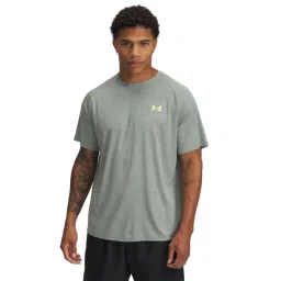 Under Armour Green Regular Fit Texture Sports T-Shirt-picture-42