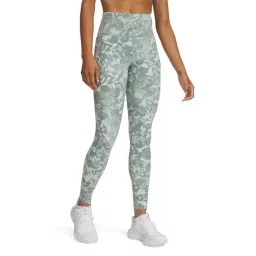 Under Armour Green Slim Fit Printed Sports Tights-picture-10