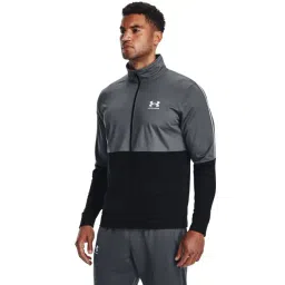 Under Armour Grey & Black Muscle Fit Colour Block Sweatshirt-picture-47