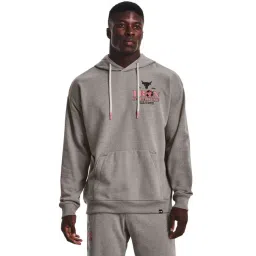 Under Armour Grey Cotton Regular Fit Printed Hooded Sweatshirt-picture-27