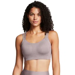 Under Armour Grey Logo Printed Sports Bra-picture-17