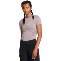 Under Armour Grey Slim Fit Logo Printed Sports T-Shirt-picture-30