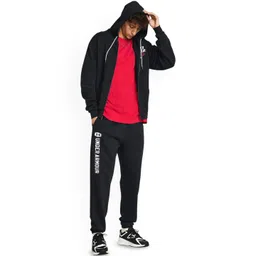 UNDER ARMOUR Icon Fleece Men Brand Logo Printed Relaxed Fit Track Pants-picture-19