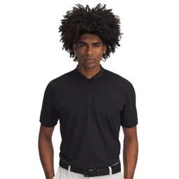 UNDER ARMOUR Jacquard Slim-Fit Polo Collar Curry Zip T-Shirt-picture-13