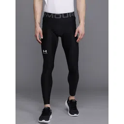 UNDER ARMOUR Men Black Brand Logo Print HeatGear Armour Training Tights-picture-12